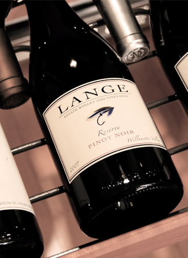 Lange Pinot Noir Bottle - best wine with steak concept image
